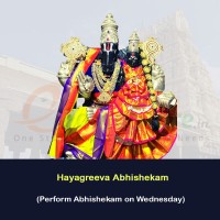 Hayagreeva Swamy  Pasupata Abhishekam on Wednesday